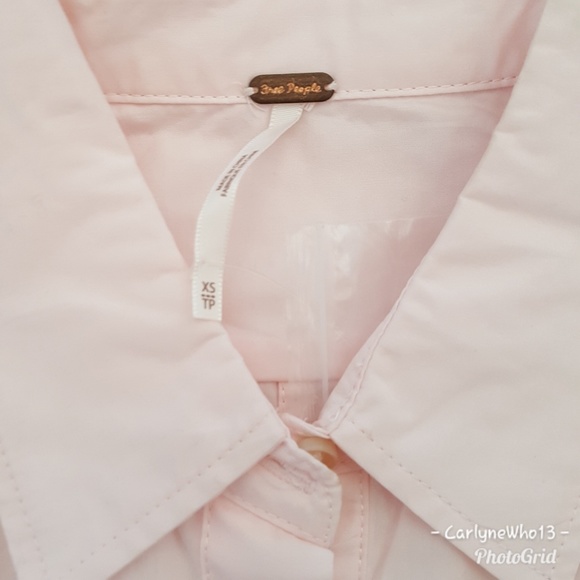 FP Pink All The Time Tunic Button Down Blouse - Picture 5 of 6